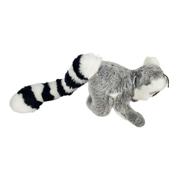 Vo-Toys Ring Tailed Lemur Plush Long Tail Gray Stuffed Animal Toy Lovey Squeaks - Picture 5 of 9